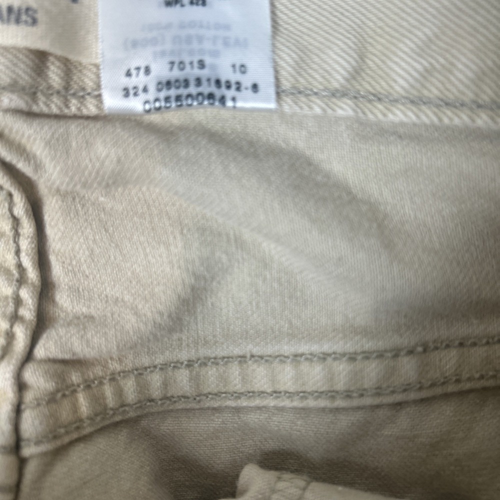 Levi's 550 Jeans Men's 36x30 Relaxed Fit Khaki Tan Pants Denim Vintage Y2K - Picture 8 of 9